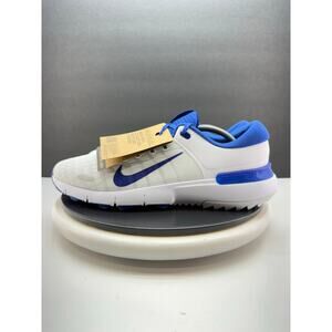 Nike Free Golf White Royal Blue Mens Size 12.5 Wide Sneaker Shoes FQ7875-400 NEW